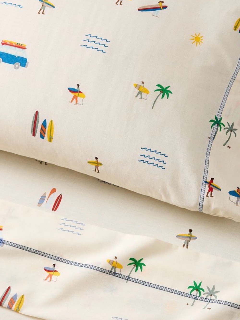 West Elm Kids
🏄🏼‍♂️ Beach Surf Print sheet set - Picture 2 of 2